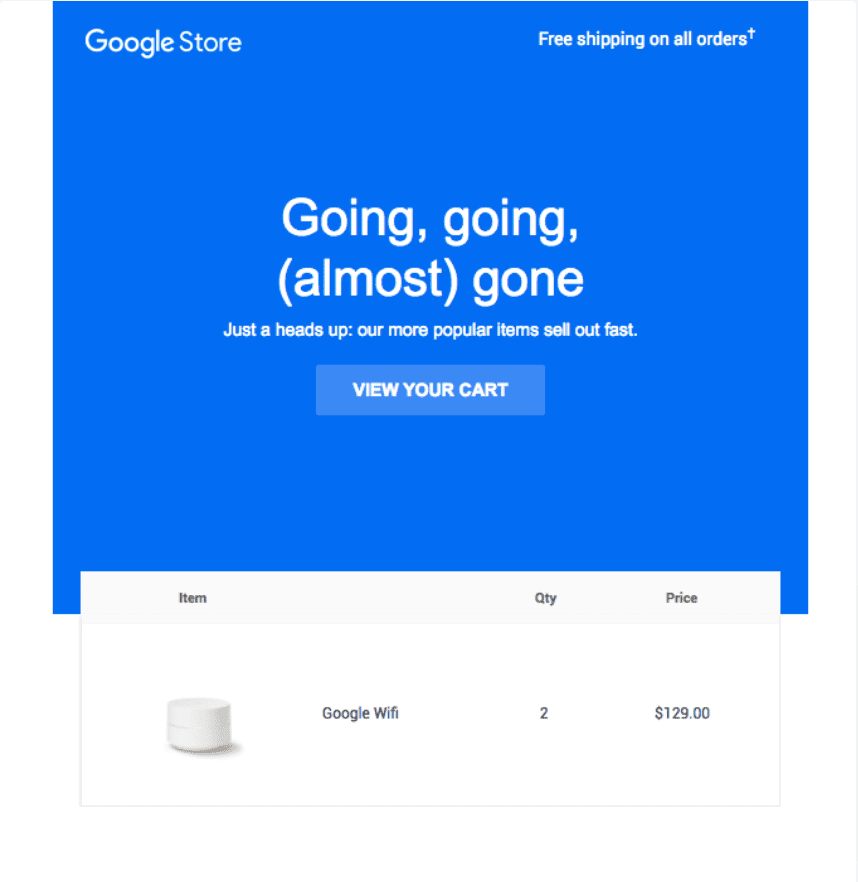 example-of-customer-intent-message-google-abandoned-cart